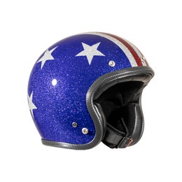 70's Captain America Superflake open faced helmet