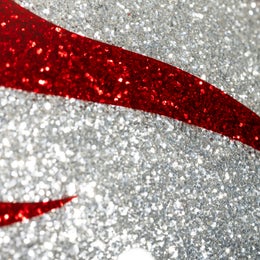 70's Flames Silver Red Superflake helmet