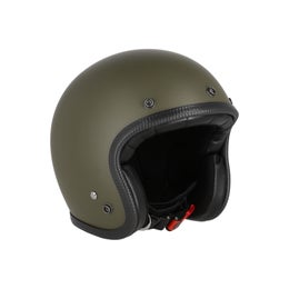 70's Mat Olive Green open face Helmet