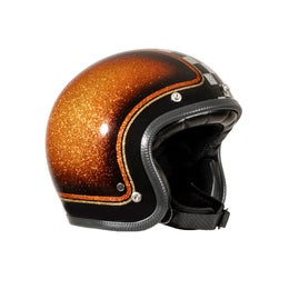 70's Orange Checkered Superflake helmet