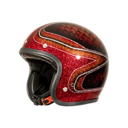 70's Red Fish Scales Superflake helmet