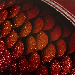 70's Red Fish Scales Superflake helmet