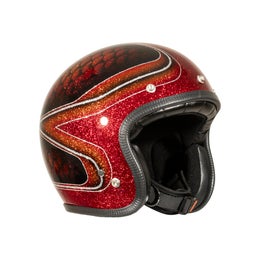 70's Red Fish Scales Superflake helmet