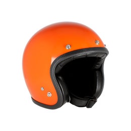 70's Orange open faced helmet