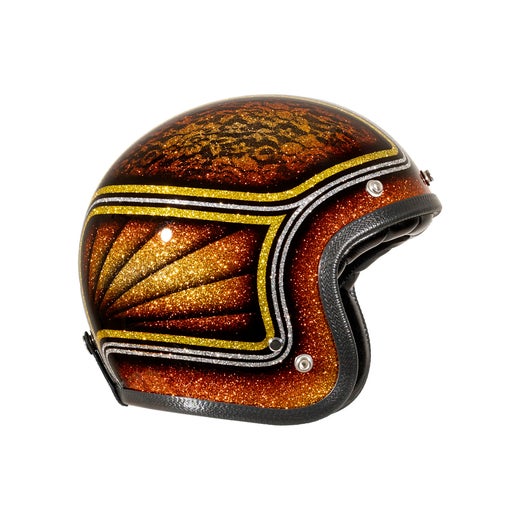 70's Copper Flowers Superflake helmet