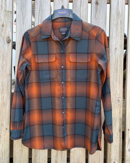 Pendleton Womens Board Shirt Brown/Copper Ombre