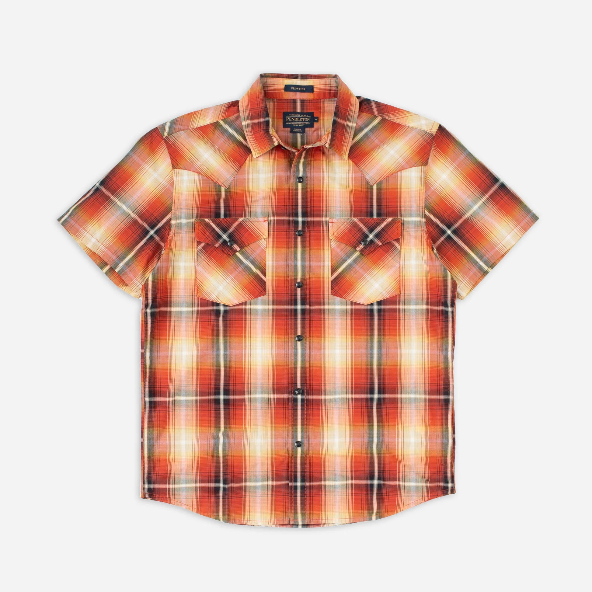 Mens Western Shirt | Short Sleeve Pendleton Frontier | Ton-up Store